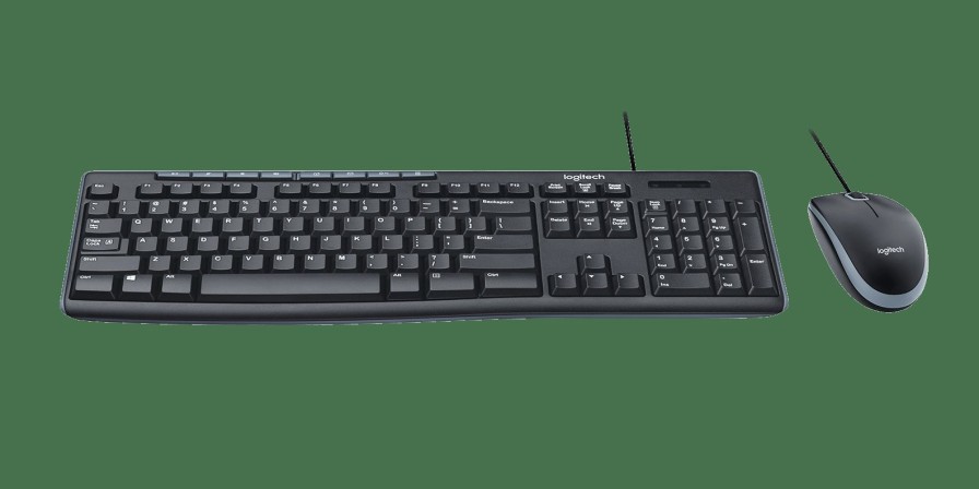 Mice Logitech | Mk200 Media Corded Keyboard And Mouse Combo